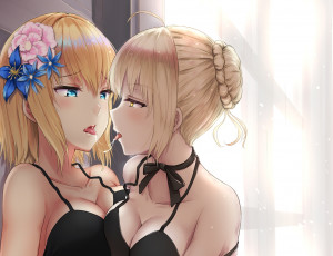 Картинка аниме fate stay+night девушки