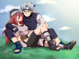 Картинка аниме naruto девушка взгляд фон