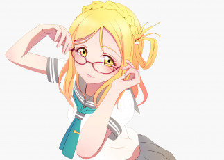 Картинка аниме love+live +school+idol+project девушка взгляд фон