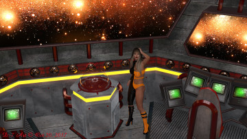 Картинка 3д+графика фантазия+ fantasy взгляд фон девушка