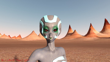 Картинка 3д+графика существа+ creatures существо взгляд фон