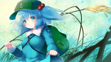 Картинка аниме touhou фон взгляд девушка