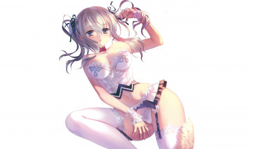 Картинка аниме kantai+collection взгляд девушка фон