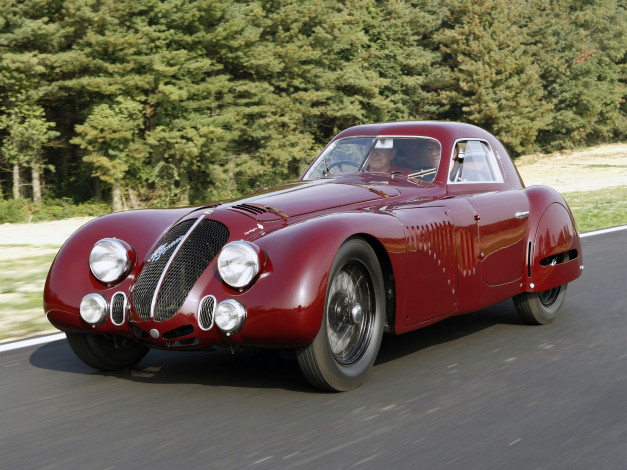Обои картинки фото alfa romeo 8c 2900b speciale lemans 1938, автомобили, alfa romeo, alfa, romeo, 8c, 2900b, speciale, lemans, 1938