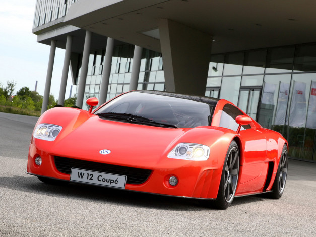 Обои картинки фото volkswagen w12 coupe concept 2001, автомобили, volkswagen, coupe, concept, w12, 2001