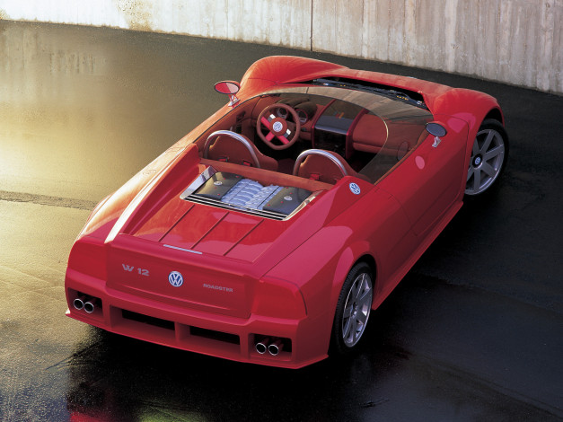 Обои картинки фото volkswagen w12 roadster concept 1998, автомобили, volkswagen, w12, 1998, roadster, concept