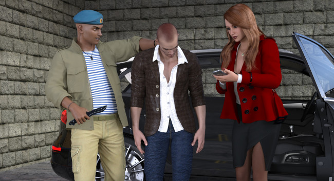 Обои картинки фото she wolf, 3д графика, фантазия , fantasy, фон, взгляд, девушка