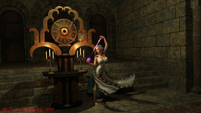 Обои картинки фото 3д графика, фантазия , fantasy, девушка, взгляд, фон