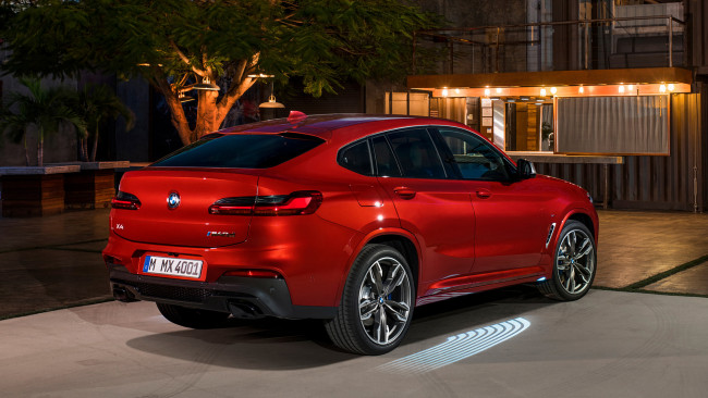 Обои картинки фото bmw x4 m40d 2019, автомобили, bmw, x4, m40d, 2019, red