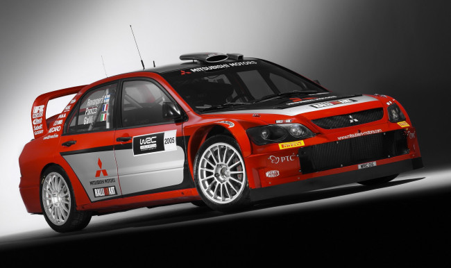 Обои картинки фото mitsubishi lancer wrc05 2005, автомобили, mitsubishi, lancer, 2005, wrc05