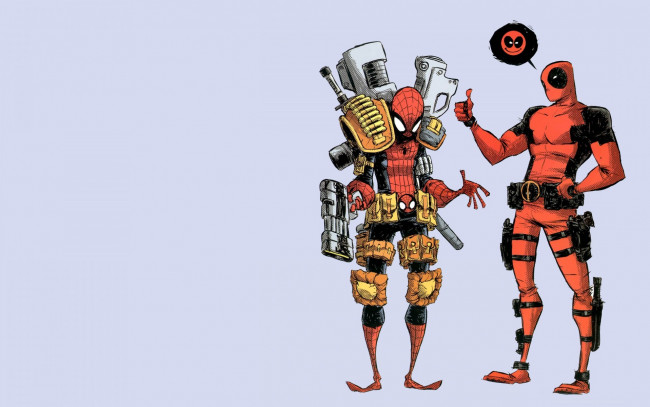 Обои картинки фото рисованное, комиксы, deadpool, marvel, дэдпул