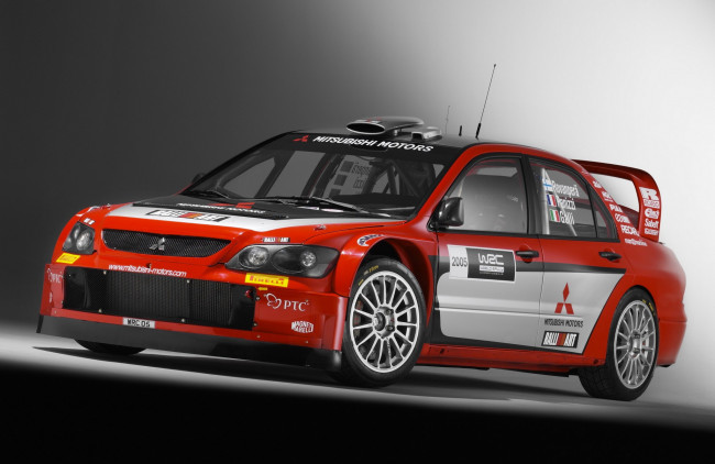 Обои картинки фото mitsubishi lancer wrc05 2005, автомобили, mitsubishi, lancer, 2005, wrc05