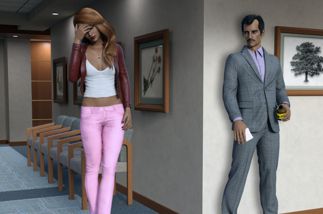 Обои картинки фото she wolf, 3д графика, фантазия , fantasy, фон, взгляд, девушка