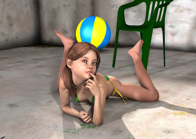 Обои картинки фото 3д графика, люди , people, фон, взгляд, девушка