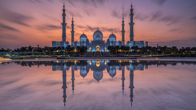 Обои картинки фото города, абу-даби , оаэ, мечеть, шейха, зайда, абу-даби