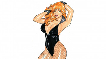 Картинка elberty+oliveira рисованное девушка фон взгляд купальник