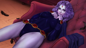 Картинка рисованное комиксы raven titans tigrsasha