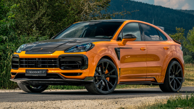 Обои картинки фото porsche cayenne turbo coupe by mansory 2020, автомобили, porsche, cayenne, turbo, coupe, by, mansory, 2020