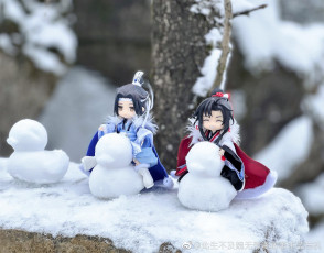 Картинка разное куклы вэй усянь лань ванцзы снеговики