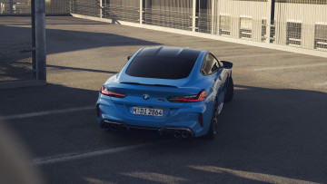 обоя 2022 bmw m8 competition coupe, автомобили, bmw, m8, competition, coupe, седан, вид, сзади, купе