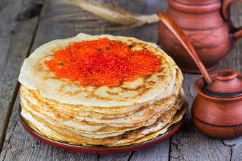 Картинка еда блины +оладьи икра