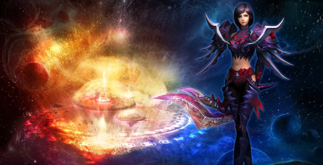 Обои картинки фото видео игры, mummy online, девушка, наряд, оружие, магия