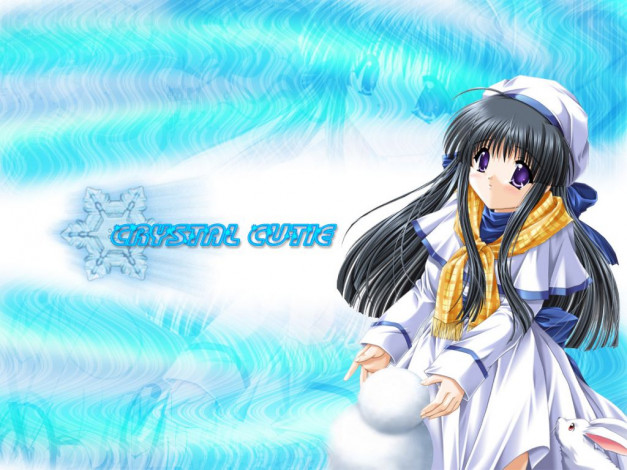 Обои картинки фото аниме, snow, portable