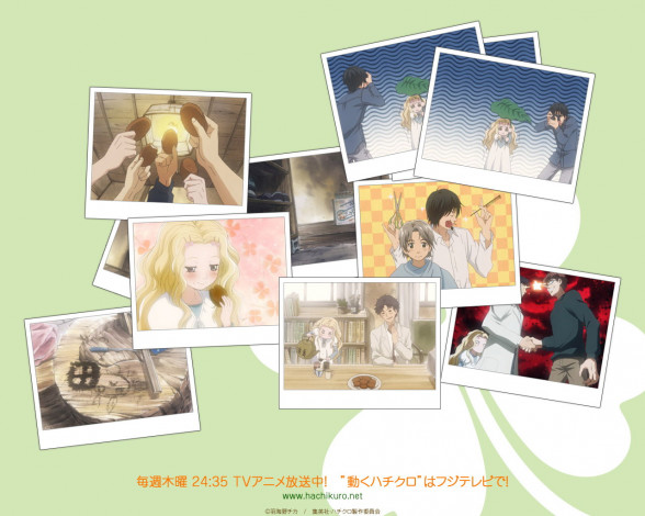 Обои картинки фото аниме, honey, and, clover