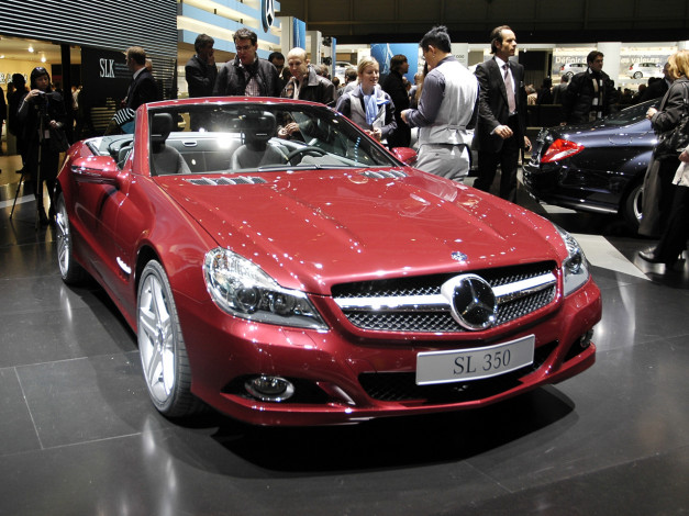 Обои картинки фото sl, 350, автомобили, mercedes, benz