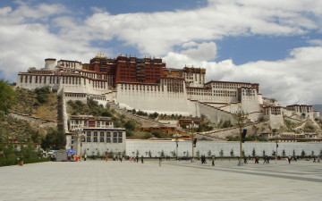 обоя города, дворцы, замки, крепости, potala palace, lhasa, tibet