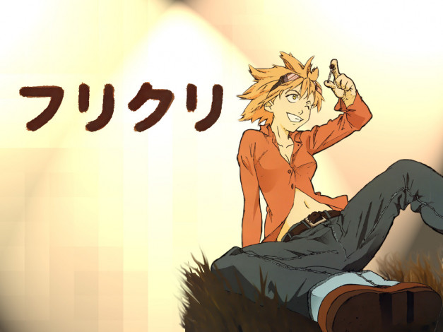 Обои картинки фото аниме, flcl
