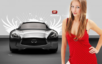 Картинка infiniti essence автомобили авто девушками