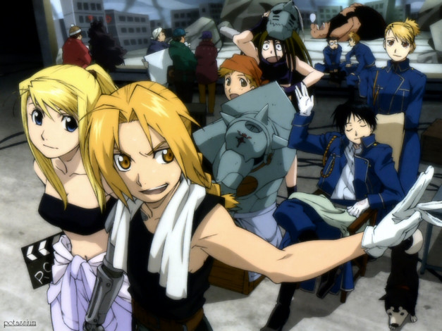 Обои картинки фото аниме, fullmetal, alchemist