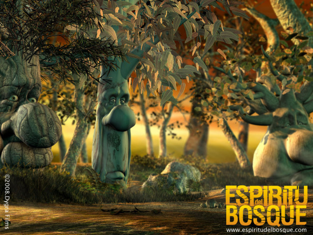 Обои картинки фото esp&, 237, ritu, del, bosque, дух, живого, леса, мультфильмы, unknown, разное