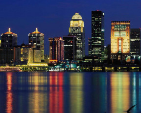 Картинка луисвиль сша города огни ночного