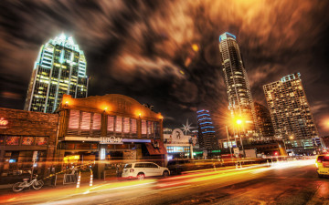 Картинка города огни ночного