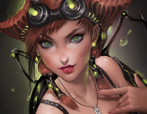 Картинка фэнтези девушки свет фонарики