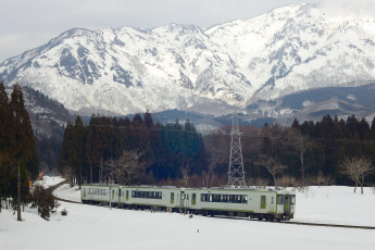 Картинка техника вагоны горы снег
