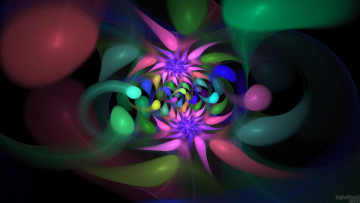 Картинка 3д графика fractal фракталы узор