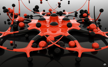 Картинка 3д графика modeling моделирование узор