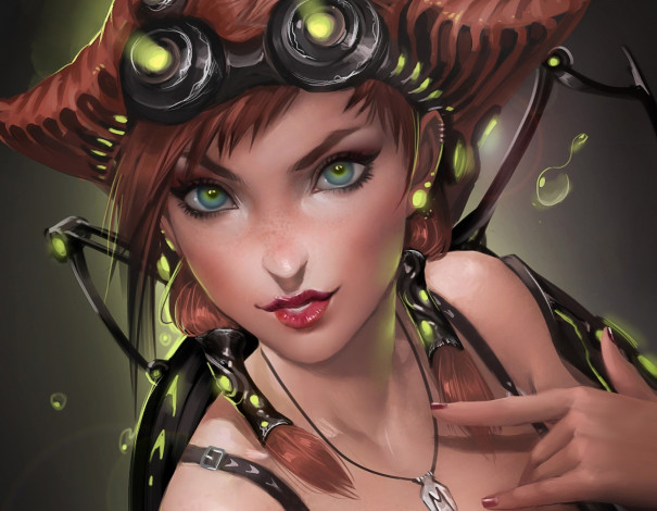 Обои картинки фото фэнтези, девушки, свет, фонарики