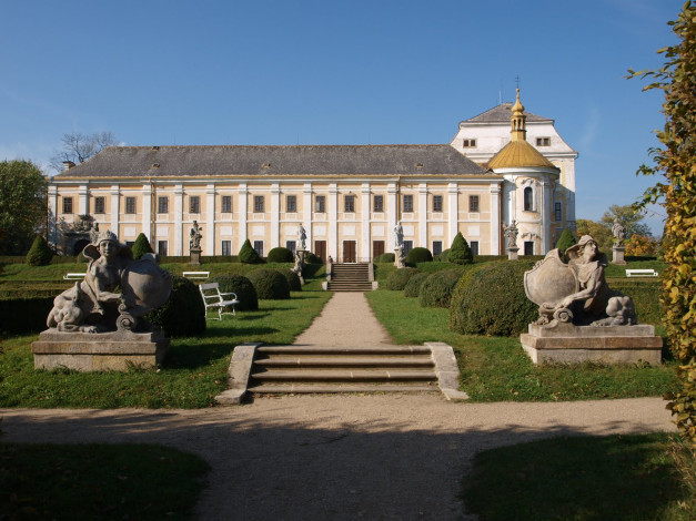 Обои картинки фото лиса, над, лабем, города, дворцы, замки, крепости, Чехия