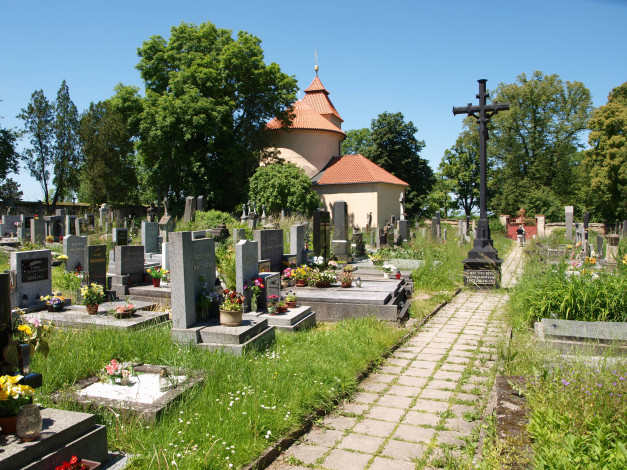 Обои картинки фото ротонда, св, петра, павла, города, католические, соборы, костелы, аббатства, Чехия