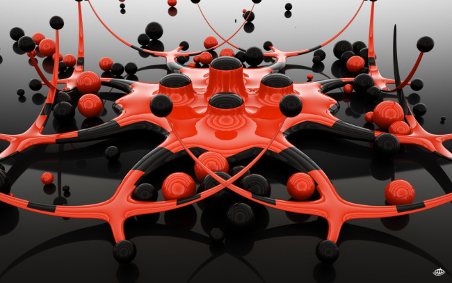 Обои картинки фото 3д, графика, modeling, моделирование, узор