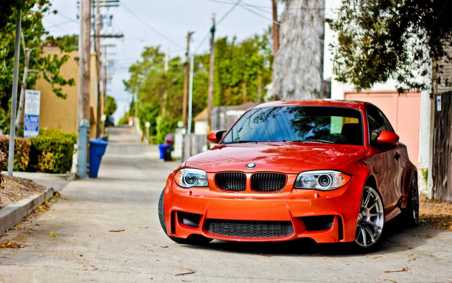 Обои картинки фото автомобили, bmw, улица, фары