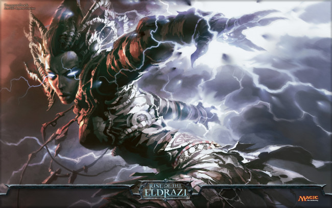 Обои картинки фото видео, игры, magic, the, gathering, rise, of, eldrazi, молнии