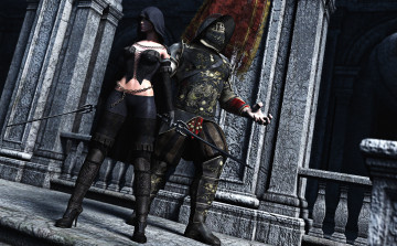 Картинка 3д графика fantasy фантазия оружие капюшон шлем