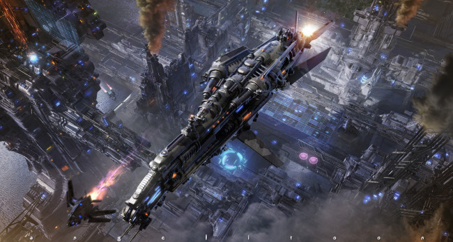 Обои картинки фото 3д, графика, fantasy, фантазия, фэнтези, будущее, звездолёт