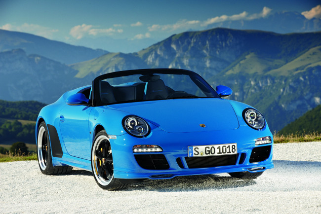 Обои картинки фото 2011, porsche, 911, 997, carrera, speedster, автомобили