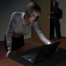 Картинка helen 3д+графика fantasy+ фантазия девушка компютер